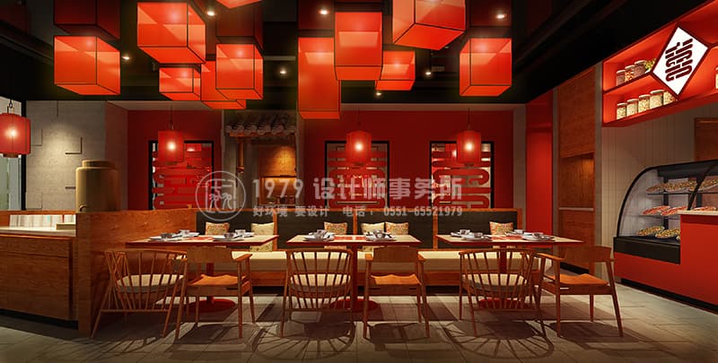 合肥大喜川菜軟裝設(shè)計效果圖